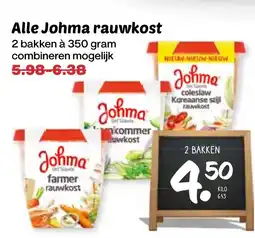 De Boerenschuur Alle johma rauwkost aanbieding