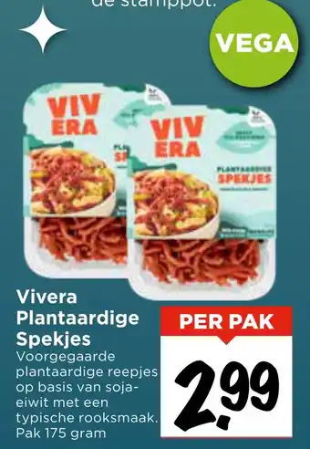 Vomar Voordeelmarkt Vivera Plantaardige Spekjes aanbieding