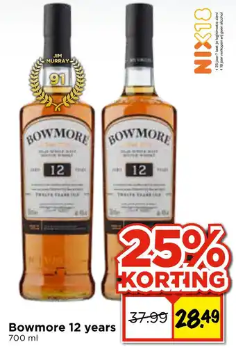 Vomar Voordeelmarkt Bowmore 12 years aanbieding