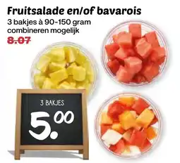 De Boerenschuur Fruitsalade en/of bavarois aanbieding