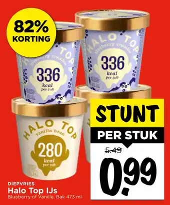 Vomar Voordeelmarkt Halo Top IJs aanbieding