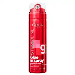 Kruidvat L'Oréal Paris Studio Line Ultra Strong 9 Glue In Spray aanbieding