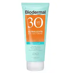 Kruidvat Biodermal Hydraplus SPF30 Ultralichte Zon Gel-Crème aanbieding