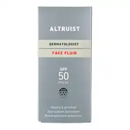 Kruidvat Altruist Dermatologist SPF50 Face Fluid aanbieding