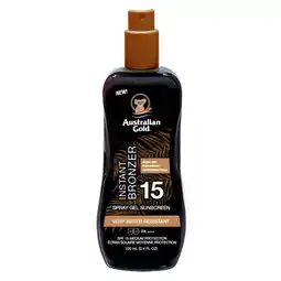 Kruidvat Australian Gold Bronzer SPF15 Spray Gel aanbieding
