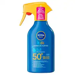 Kruidvat Nivea Sun Kids Protect & Hydrate SPF50+ 5-in-1 Zonnespray aanbieding