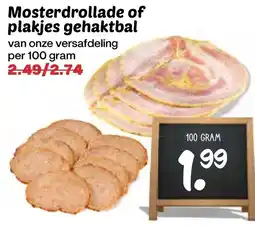 De Boerenschuur Mosterdrollade of plakjes gehaktbal aanbieding