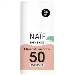 Kruidvat Naïf Baby & Kids Mineral Sun Stick SPF50 Zonnestick aanbieding