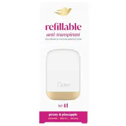 Kruidvat Dove No. 1 Peony & Pineapple Refillable Antitranspirant Starterkit aanbieding