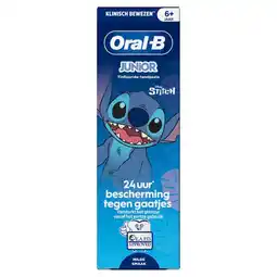 Kruidvat Oral-B Junior Disney Stitch 6+ Jaar Tandpasta aanbieding