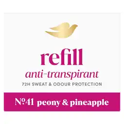 Kruidvat Dove No.41 Peony & Pineapple Antitranspirant Deodorant Navulling aanbieding