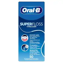 Kruidvat Oral-B Superfloss Threaders Flosdraad voor Beugels aanbieding