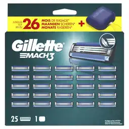 Kruidvat Gillette Mach3 Scheermesjes met Travelcase aanbieding