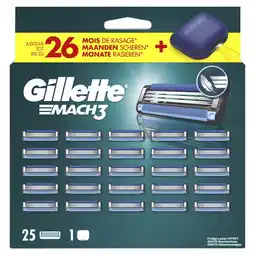Kruidvat Gillette Mach3 Scheermesjes met Travelcase aanbieding