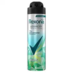 Kruidvat Rexona Men Advanced Protection Iced Lemon & Sage Antitranspirant Spray aanbieding
