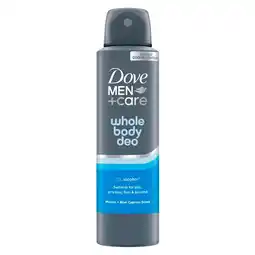 Kruidvat Dove Men+Care Whole Body Marine + Blue Cypress Deodorant Spray aanbieding