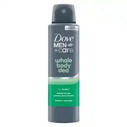 Kruidvat Dove Men + Care Whole Body Bamboo & Aloe Deodorant Spray aanbieding