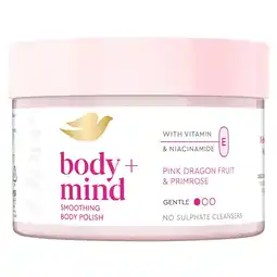 Kruidvat Dove bodyscrub Body & Mind Dragonfruit & Primrose aanbieding
