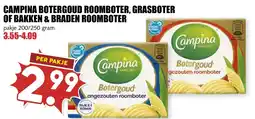 De Boerenschuur Campina botergoud roomboter, grasboter of bakken & braden roomboter aanbieding