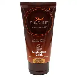 Kruidvat Australian Gold Dark Sunshine Magnifying Bronzer Zonnebank Bruiningslotion aanbieding