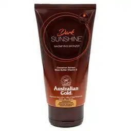 Kruidvat Australian Gold Dark Sunshine Magnifying Bronzer Zonnebank Bruiningslotion aanbieding
