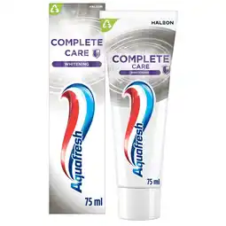 Kruidvat Aquafresh Complete Care Whitening Tandpasta aanbieding