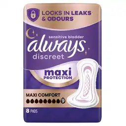 Kruidvat Always Discreet Maxi Protection Maxi Comfort Incontinentieverband aanbieding