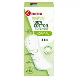 Kruidvat Kruidvat 100% Cotton Normal Inlegkruisjes aanbieding