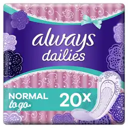 Kruidvat Always Dailies Singles To Go Inlegkruisjes aanbieding