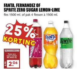 De Boerenschuur Fanta. fernandez of sprite zero sugar lemon-lime aanbieding