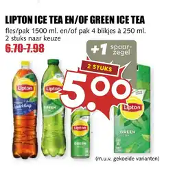 De Boerenschuur Lipton ice tea en/of green ice tea aanbieding