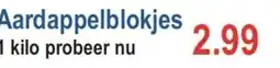 Vrieskoop Aardappelblokjes aanbieding