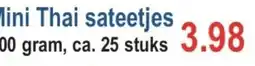 Vrieskoop Mini Thai Sateetjes aanbieding