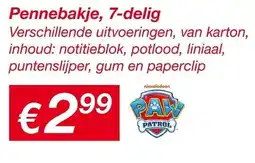 Kik Paw Patrol Pennebakje aanbieding