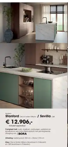 Superkeukens Bora Stanford / Sevilla aanbieding