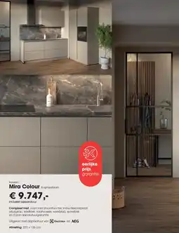 Superkeukens AEG en Electrolux Mira Colour Kasjmierbruin aanbieding