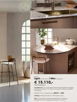 Superkeukens Ligeti Donker eiken / Mira Schelpenwit aanbieding