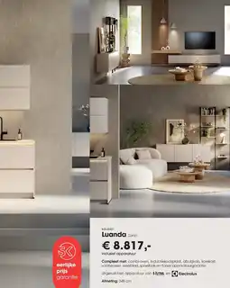Superkeukens Luanda Zand aanbieding