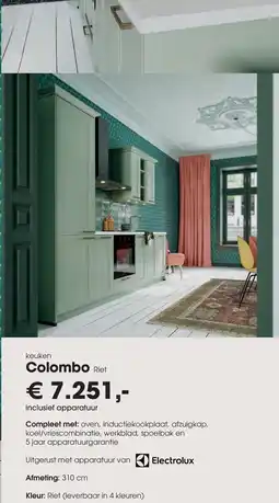 Superkeukens Colombo Riet aanbieding