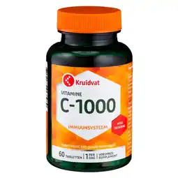 Kruidvat Kruidvat Vitamine C-1000 Tabletten aanbieding
