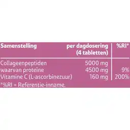 Kruidvat Kruidvat Solugel Collageen 5000mg Tabletten aanbieding