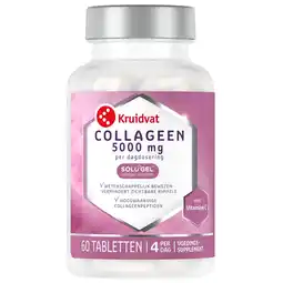 Kruidvat Kruidvat Solugel Collageen 5000mg Tabletten aanbieding
