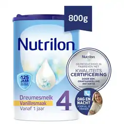 Kruidvat Nutrilon 4 Dreumesmelk met Vanillesmaak Flesvoeding Vanaf 1 Jaar aanbieding