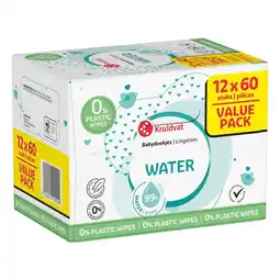 Kruidvat Kruidvat Water Plasticvrije Babydoekjes Valuepack aanbieding