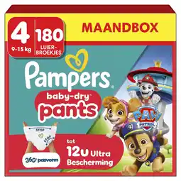 Kruidvat Pampers Baby-Dry Paw Patrol Pants Maat 4 Luierbroekjes aanbieding