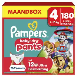 Kruidvat Pampers Baby-Dry Paw Patrol Pants Maat 4 Luierbroekjes aanbieding