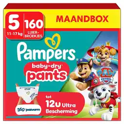 Kruidvat Pampers Baby-Dry Paw Patrol Pants Maat 5 Luierbroekjes aanbieding