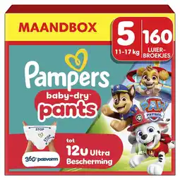 Kruidvat Pampers Baby-Dry Paw Patrol Pants Maat 5 Luierbroekjes aanbieding