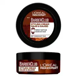 Bol.com L'Oréal Paris Men Expert BarberClub Beard & Hair Styling Cream - 75ml aanbieding