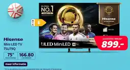 Electroworld Hisense Mini LED TV 75U79Q aanbieding